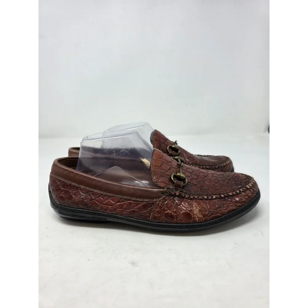 Peter Huber Genuine Crocodile 🐊 Men Loafers Shoe's Sz 9M